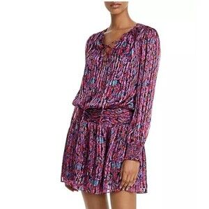 Ramy Brook Gessie Printed Mini Silk Dress Size S - NWT Originally $465